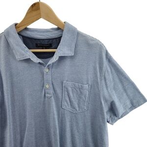 Banana Republic Short Sleeve Polo Men's Extra Large Quarter Button Down Shirt